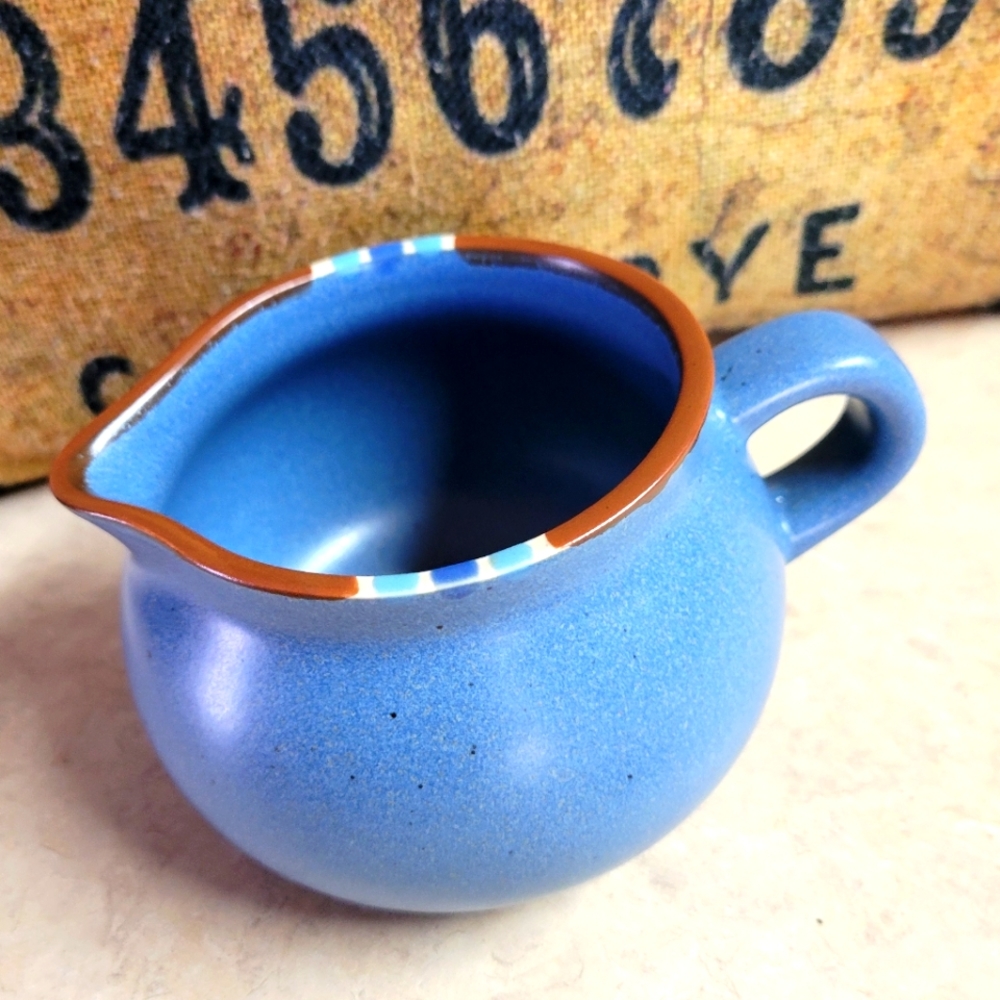 Vintage rare Dansk mesa sky blue gravy boat beautiful southwestern style
